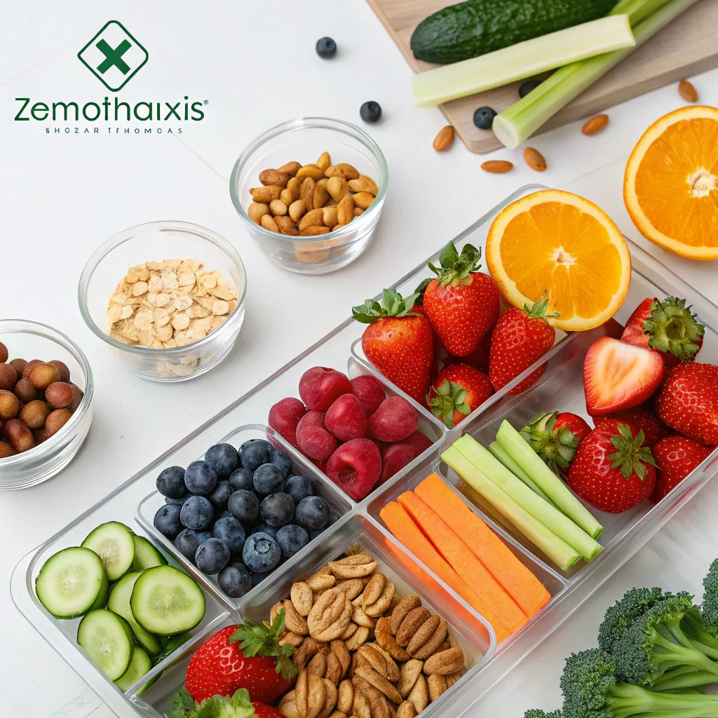 Healthy snacks and ingredients at ZEMTHORAXIS